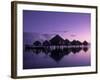 Beach Bungalows, Punaauia, Tahiti, French Polynesia-Walter Bibikow-Framed Photographic Print