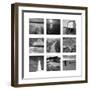 Beach BW Set of 9-Tom Quartermaine-Framed Giclee Print