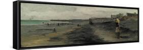 Beach by Dieppe, 1881-Frank Myers Boggs-Framed Stretched Canvas