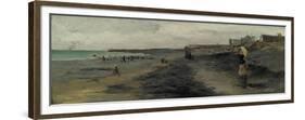 Beach by Dieppe, 1881-Frank Myers Boggs-Framed Giclee Print