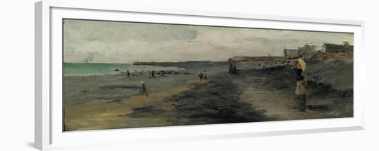Beach by Dieppe, 1881-Frank Myers Boggs-Framed Giclee Print