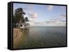 Beach Cabana, Tobaco Caye, Belize, Central America-Jane Sweeney-Framed Stretched Canvas