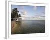 Beach Cabana, Tobaco Caye, Belize, Central America-Jane Sweeney-Framed Photographic Print