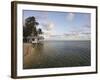 Beach Cabana, Tobaco Caye, Belize, Central America-Jane Sweeney-Framed Photographic Print