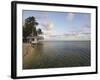 Beach Cabana, Tobaco Caye, Belize, Central America-Jane Sweeney-Framed Photographic Print