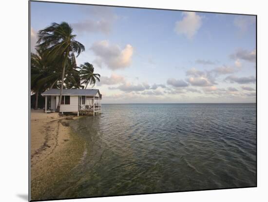 Beach Cabana, Tobaco Caye, Belize, Central America-Jane Sweeney-Mounted Photographic Print