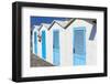 Beach Cabins, Positano, Italy-George Oze-Framed Photographic Print