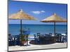 Beach Cafe, Kato Zakros, Lasithi Region, Crete, Greek Islands, Greece, Europe-Stuart Black-Mounted Photographic Print