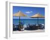 Beach Cafe, Kato Zakros, Lasithi Region, Crete, Greek Islands, Greece, Europe-Stuart Black-Framed Photographic Print