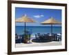 Beach Cafe, Kato Zakros, Lasithi Region, Crete, Greek Islands, Greece, Europe-Stuart Black-Framed Photographic Print