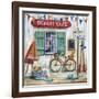 Beach Cafe-Marilyn Dunlap-Framed Art Print