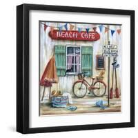 Beach Cafe-Marilyn Dunlap-Framed Art Print