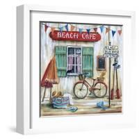 Beach Cafe-Marilyn Dunlap-Framed Art Print