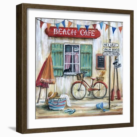 Beach Cafe-Marilyn Dunlap-Framed Art Print