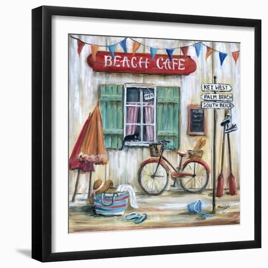 Beach Cafe-Marilyn Dunlap-Framed Art Print