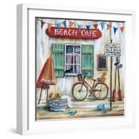 Beach Cafe-Marilyn Dunlap-Framed Art Print