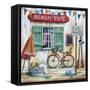 Beach Cafe-Marilyn Dunlap-Framed Stretched Canvas