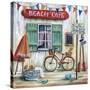 Beach Cafe-Marilyn Dunlap-Stretched Canvas