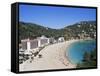 Beach, Cala De Sant Vicent, Ibiza, Balearic Islands, Spain, Mediterranean-Hans Peter Merten-Framed Stretched Canvas