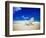 Beach Chair on Empty Beach-Randy Faris-Framed Photographic Print