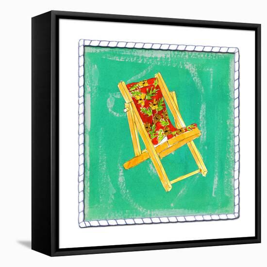 Beach Chair-Ormsby, Anne Ormsby-Framed Stretched Canvas