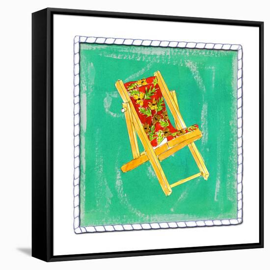 Beach Chair-Ormsby, Anne Ormsby-Framed Stretched Canvas