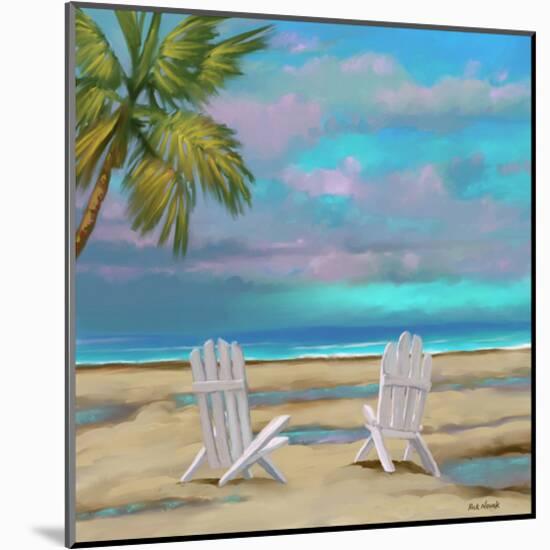 Beach Chairs 01-Rick Novak-Mounted Art Print