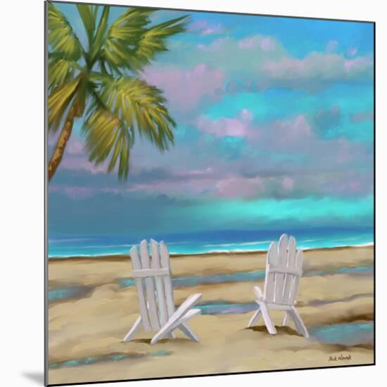 Beach Chairs 01-Rick Novak-Mounted Art Print