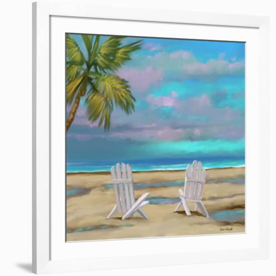 Beach Chairs 01-Rick Novak-Framed Art Print