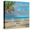 Beach Chairs 01-Rick Novak-Stretched Canvas