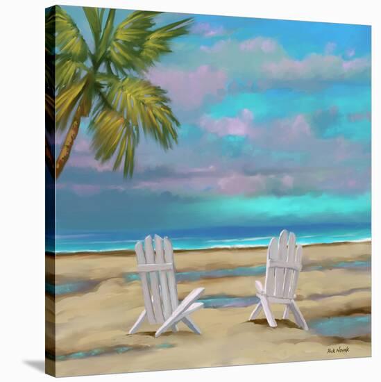 Beach Chairs 01-Rick Novak-Stretched Canvas