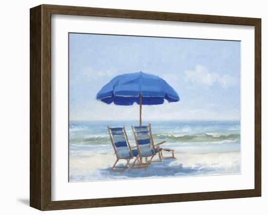 Beach Chairs 1-Jill Schultz McGannon-Framed Art Print