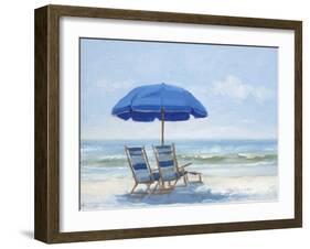 Beach Chairs 1-Jill Schultz McGannon-Framed Art Print