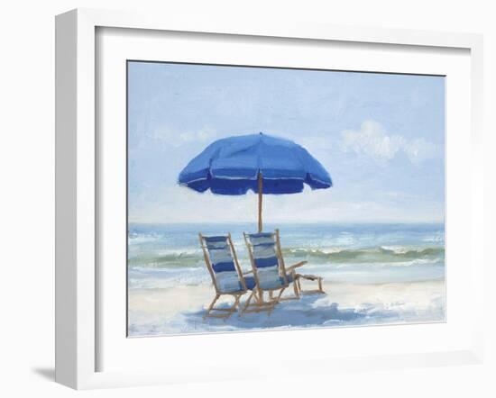 Beach Chairs 1-Jill Schultz McGannon-Framed Art Print