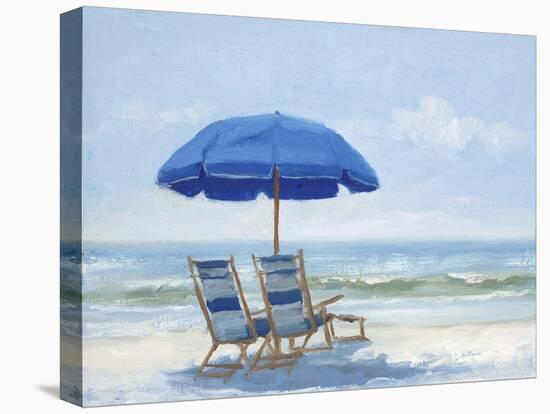 Beach Chairs 1-Jill Schultz McGannon-Stretched Canvas