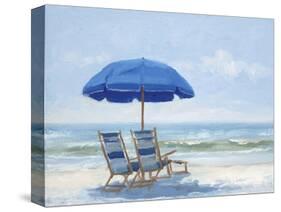 Beach Chairs 1-Jill Schultz McGannon-Stretched Canvas