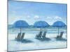 Beach Chairs 3-Jill Schultz McGannon-Mounted Art Print