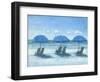 Beach Chairs 3-Jill Schultz McGannon-Framed Art Print