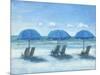 Beach Chairs 3-Jill Schultz McGannon-Mounted Art Print