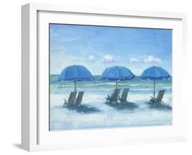 Beach Chairs 3-Jill Schultz McGannon-Framed Art Print