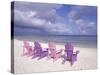 Beach Chairs and Ocean, U.S. Virgin Islands-Bill Bachmann-Stretched Canvas