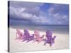 Beach Chairs and Ocean, U.S. Virgin Islands-Bill Bachmann-Stretched Canvas