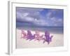 Beach Chairs and Ocean, U.S. Virgin Islands-Bill Bachmann-Framed Photographic Print