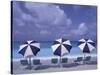 Beach Chairs and Ocean, U.S. Virgin Islands-Bill Bachmann-Stretched Canvas