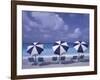 Beach Chairs and Ocean, U.S. Virgin Islands-Bill Bachmann-Framed Photographic Print