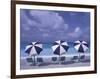 Beach Chairs and Ocean, U.S. Virgin Islands-Bill Bachmann-Framed Photographic Print