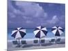 Beach Chairs and Ocean, U.S. Virgin Islands-Bill Bachmann-Mounted Photographic Print