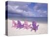 Beach Chairs and Ocean, U.S. Virgin Islands-Bill Bachmann-Stretched Canvas