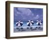 Beach Chairs and Ocean, U.S. Virgin Islands-Bill Bachmann-Framed Photographic Print