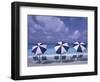 Beach Chairs and Ocean, U.S. Virgin Islands-Bill Bachmann-Framed Photographic Print